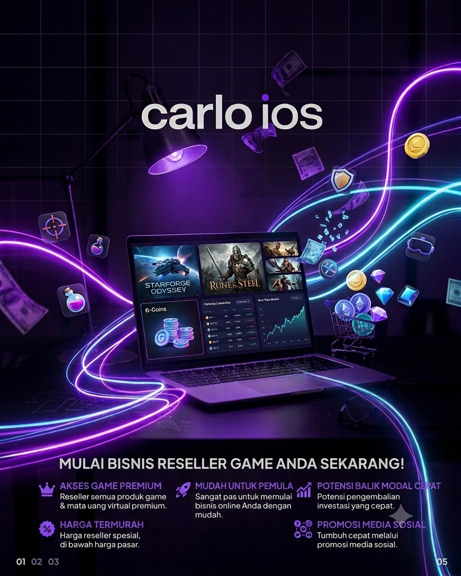 Reseller Semua Produk Game Premium – Modal 1 Juta, Peluang Balik Modal Cepat!